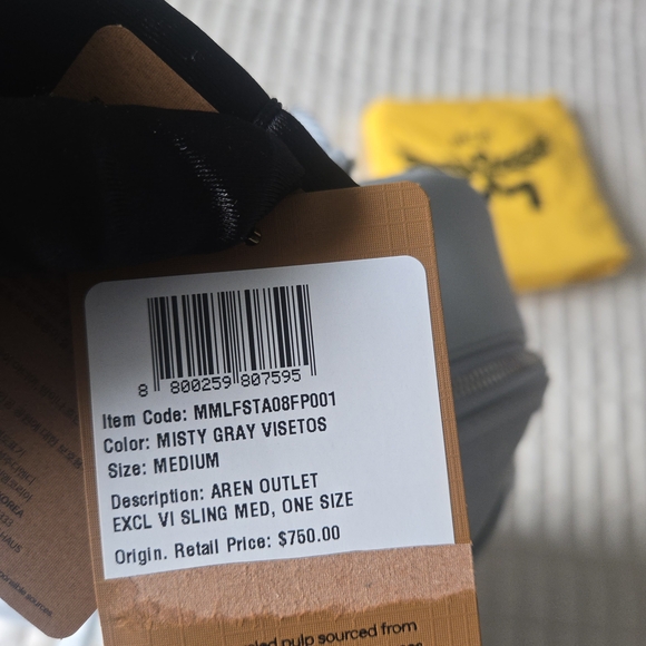 MCM NWT Visetos monogram sling Backpack - Picture 10 of 14